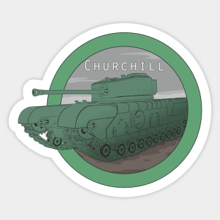 Churchill Heavy Infantry Tank Sticker